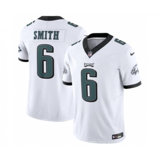 Men's Philadelphia Eagles #6 DeVonta Smith White 2023 F.U.S.E. Vapor Untouchable Limited Stitched Football Jersey - Ujersey