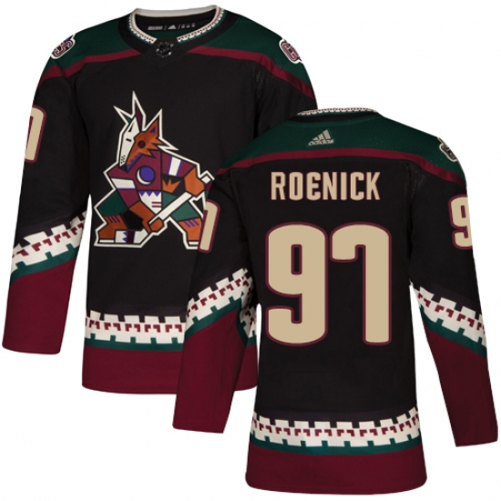 Men's Adidas Arizona Coyotes #97 Jeremy Roenick Premier Black Alternate NHL Jersey - Ujersey