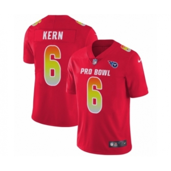Men's Nike Tennessee Titans #6 Brett Kern Limited Red AFC 2019 Pro Bowl NFL Jersey - Ujersey