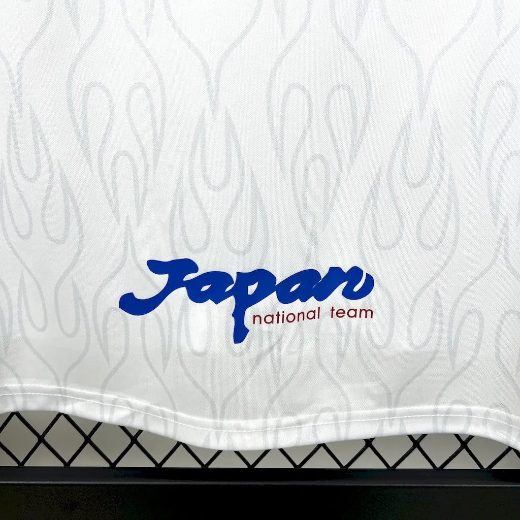 Japan Retro Soccer Jersey Away Custom Long Sleeve Shirt 1998