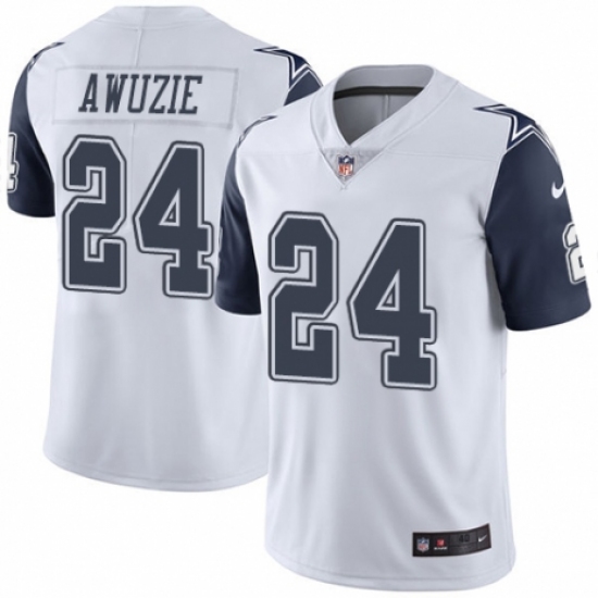Men's Nike Dallas Cowboys #24 Chidobe Awuzie Limited White Rush Vapor Untouchable NFL Jersey - Ujersey