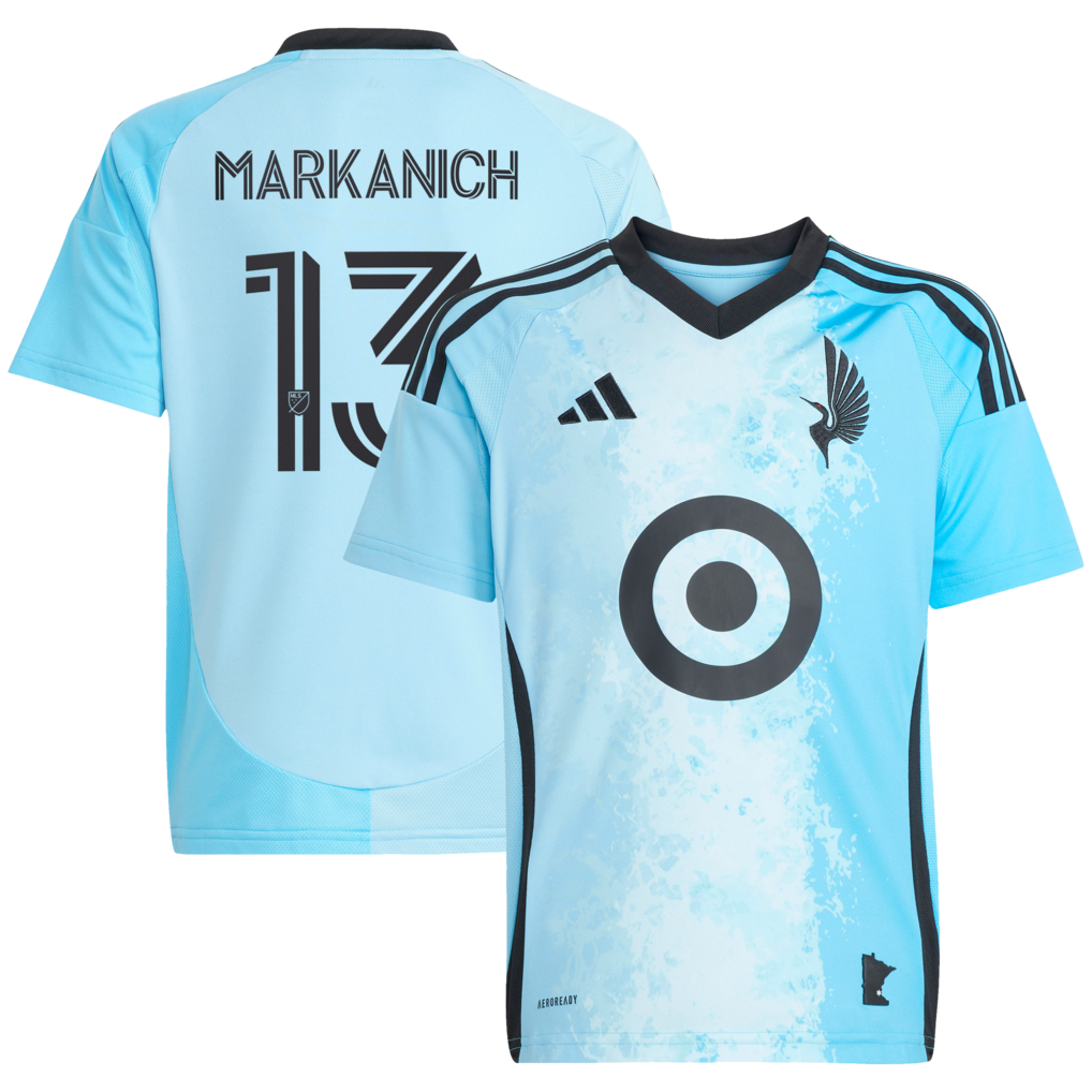 Youth Minnesota United FC Anthony Markanich adidas Blue 2025 CONVERGENCE Replica Jersey - Ujersey