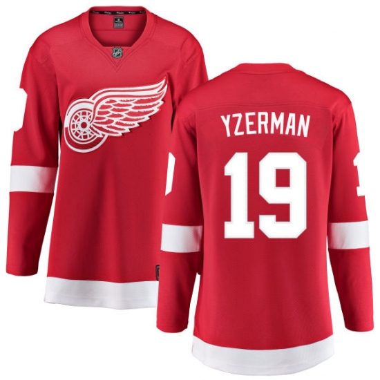 Women's Detroit Red Wings #19 Steve Yzerman Fanatics Branded Red Home Breakaway NHL Jersey - Ujersey