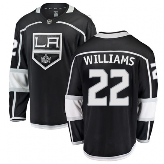 Youth Los Angeles Kings #22 Tiger Williams Authentic Black Home Fanatics Branded Breakaway NHL Jersey - Ujersey