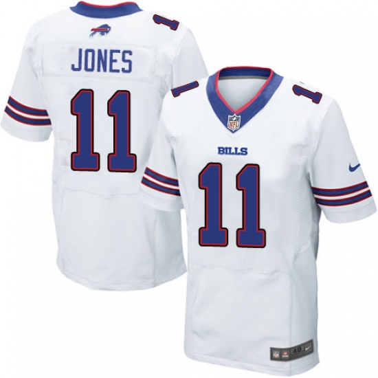 Men's Nike Buffalo Bills #11 Zay Jones Elite White NFL Jersey - Ujersey