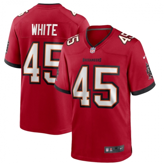 Men's Tampa Bay Buccaneers #45 Devin White Nike Red Game Player Jersey - Ujersey
