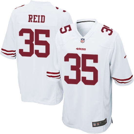 Men's Nike San Francisco 49ers #35 Eric Reid Game White NFL Jersey - Ujersey