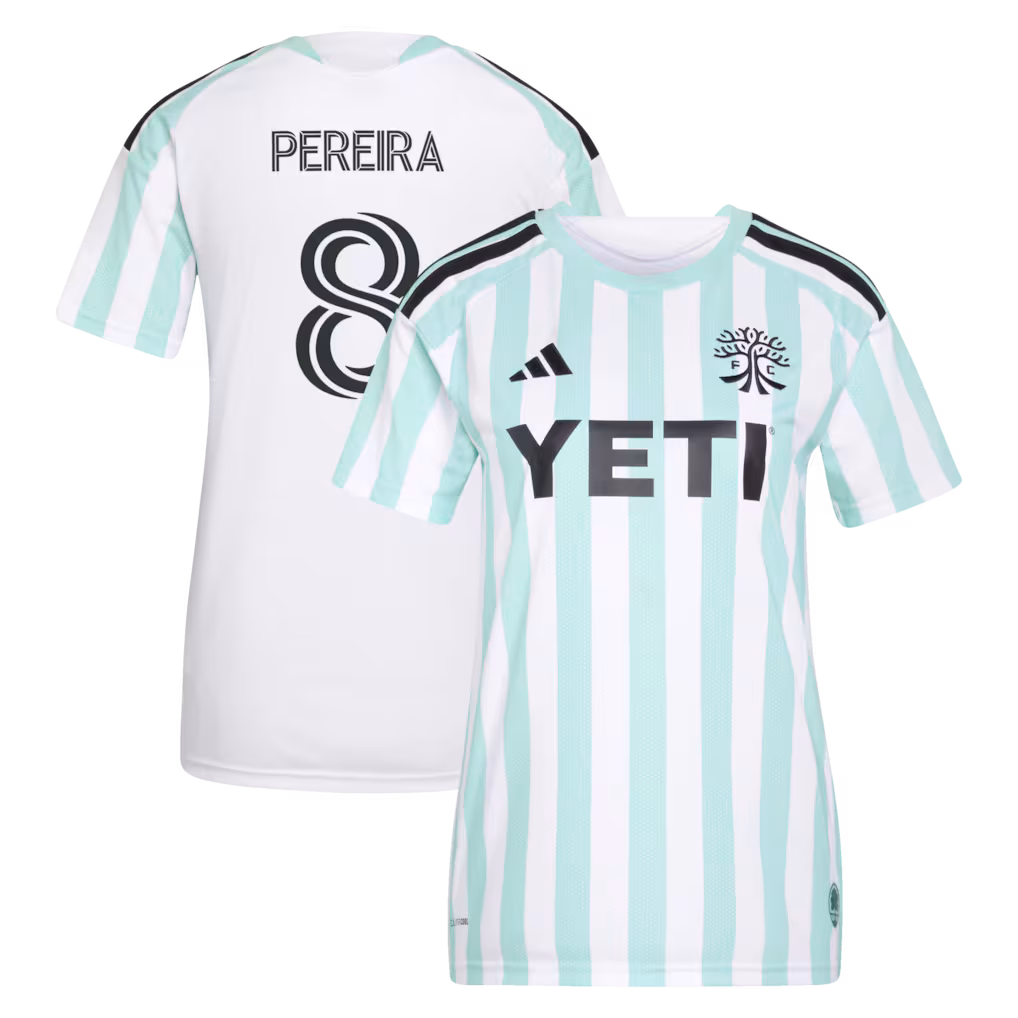 Women's Austin FC Daniel Pereira adidas White 2026 The Rooted Kit Replica Jersey - Ujersey NHL