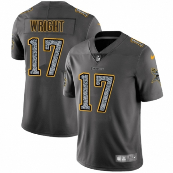 Men's Nike Minnesota Vikings #17 Kendall Wright Gray Static Vapor Untouchable Limited NFL Jersey - Ujersey