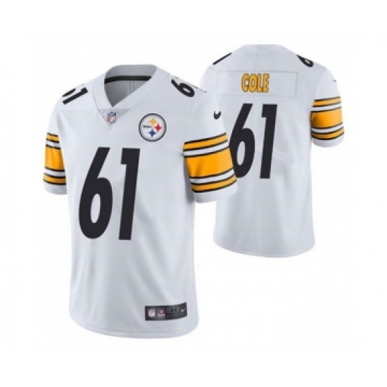 Men's Pittsburgh Steelers #61 Mason Cole White Vapor Untouchable Limited Stitched Jersey - Ujersey