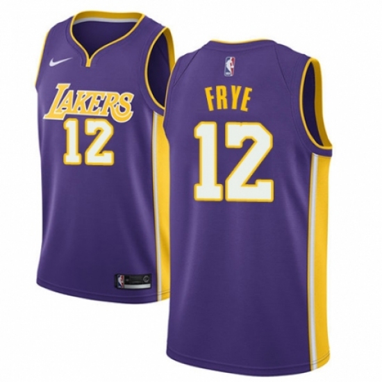 Youth Nike Los Angeles Lakers #12 Channing Frye Authentic Purple NBA Jersey - Icon Edition - Ujersey