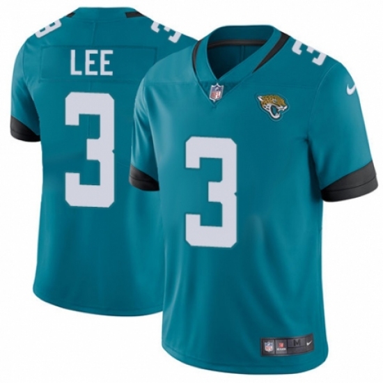 Men's Nike Jacksonville Jaguars #3 Tanner Lee Black Alternate Vapor Untouchable Limited Player NFL Jersey - Ujersey