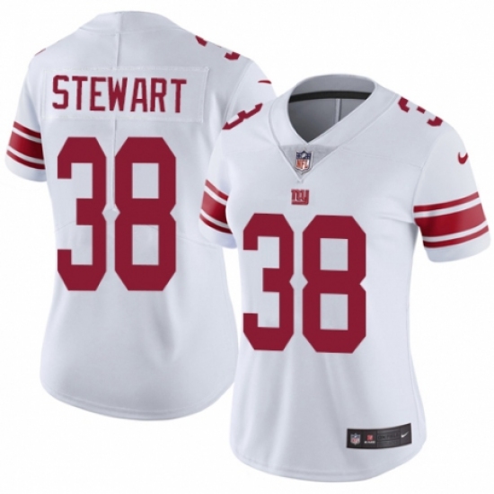 Women's Nike New York Giants #38 Jonathan Stewart White Vapor Untouchable Elite Player NFL Jersey - Ujersey