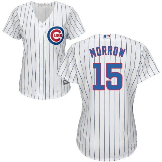 Women's Majestic Chicago Cubs #15 Brandon Morrow Replica White Home Cool Base MLB Jersey - Ujersey