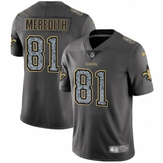 Youth Nike New Orleans Saints #81 Cameron Meredith Gray Static Vapor Untouchable Limited NFL Jersey - Ujersey