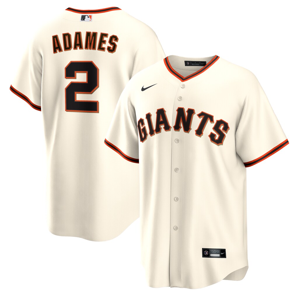 Men's  San Francisco Giants Willy Adames Nike Cream Home Replica Jersey - Ujersey