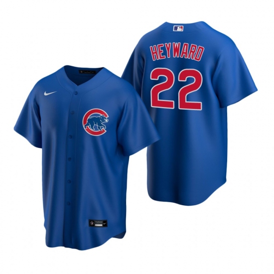 Men's Nike Chicago Cubs #22 Jason Heyward Royal Alternate Stitched Baseball Jersey - Ujersey