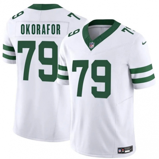 Men's New York Jets #79 Chukwuma Okorafor White 2025 F.U.S.E. Vapor Untouchable Limited Football Stitched Jersey - Ujersey