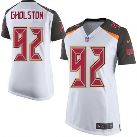 Women's Nike Tampa Bay Buccaneers #92 William Gholston Game White NFL Jersey - Ujersey