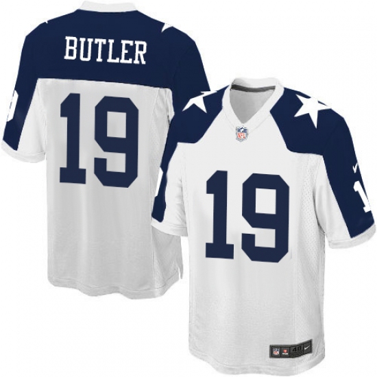 Men's Nike Dallas Cowboys #19 Brice Butler Game White Throwback Alternate NFL Jersey - Ujersey