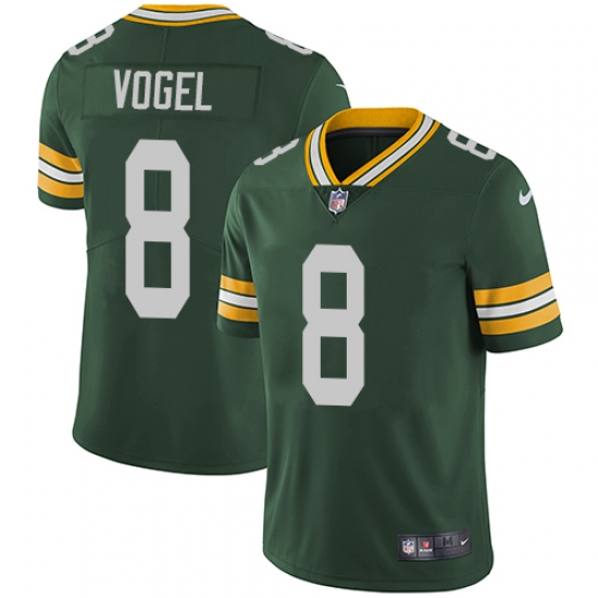Youth Nike Green Bay Packers #8 Justin Vogel Green Team Color Vapor Untouchable Elite Player NFL Jersey - Ujersey