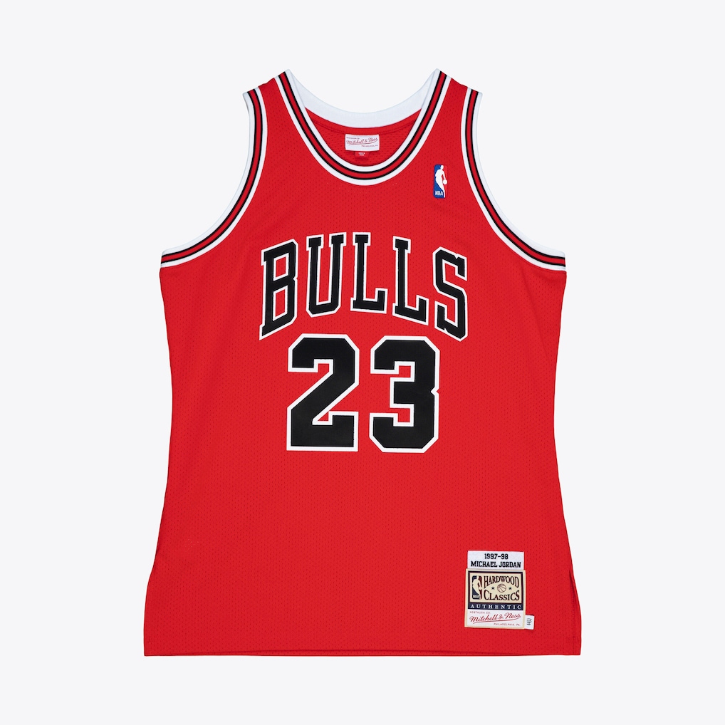 Men's Chicago Bulls Michael Jordan Mitchell & Ness Red 1997-98 Authentic Jersey