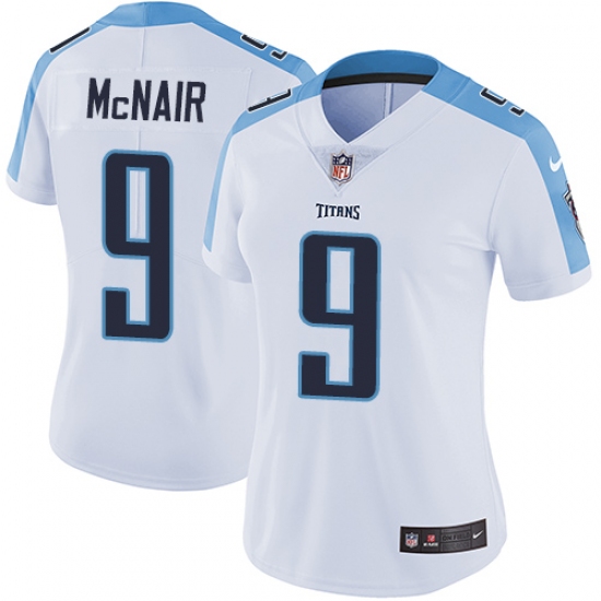 Women's Nike Tennessee Titans #9 Steve McNair Elite White NFL Jersey - Ujersey