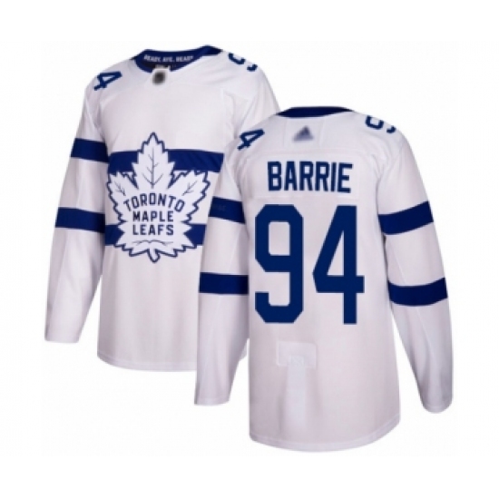 Youth Toronto Maple Leafs #94 Tyson Barrie Authentic White 2018 Stadium Series Hockey Jersey - Ujersey