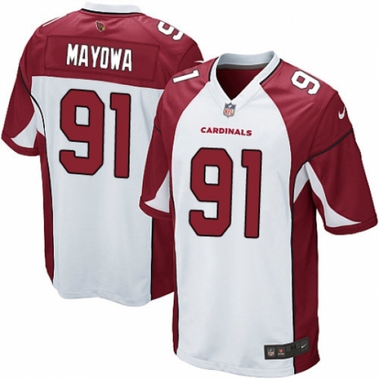 Men's Nike Arizona Cardinals #91 Benson Mayowa Game White NFL Jersey - Ujersey