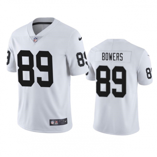 Youth Las Vegas Raiders #89 Brock Bowers White 2024 Draft Vapor Football Stitched Jersey - Ujersey