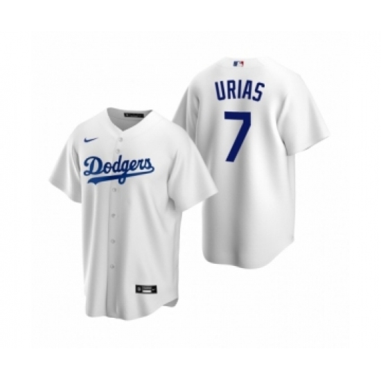 Men's Los Angeles Dodgers #7 Julio Urias Nike White Replica Home Jersey - Ujersey