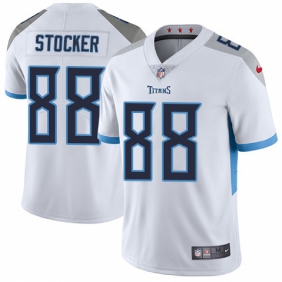 Youth Nike Tennessee Titans #88 Luke Stocker White Vapor Untouchable Limited Player NFL Jersey - Ujersey