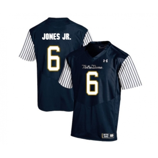 Notre Dame Fighting Irish 6 Tony Jones Jr. Navy College Football Jersey - Ujersey