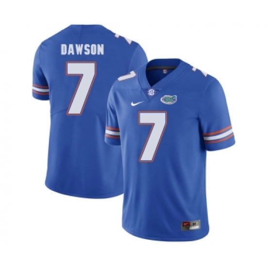 Florida Gators 7 Duke Dawson Blue College Football Jersey - Ujersey