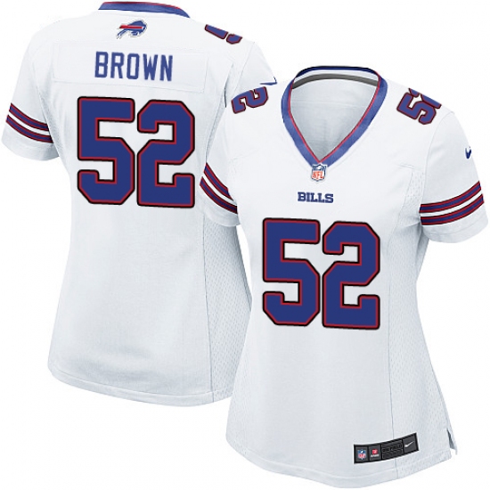 Women's Nike Buffalo Bills #52 Preston Brown Game White NFL Jersey - Ujersey