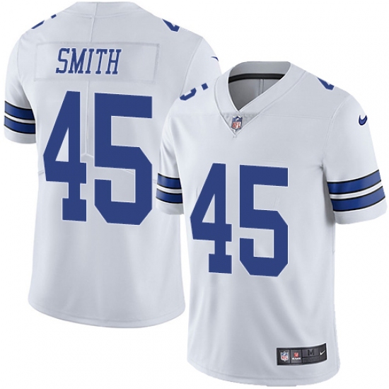 Youth Nike Dallas Cowboys #45 Rod Smith White Vapor Untouchable Limited Player NFL Jersey - Ujersey