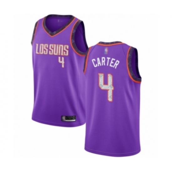 Men's Phoenix Suns #4 Jevon Carter Authentic Purple Basketball Jersey - 2018 19 City Edition - Ujersey