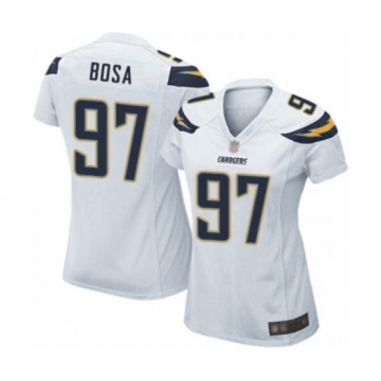 Women's Los Angeles Chargers #97 Joey Bosa Game White Football Jersey - Ujersey