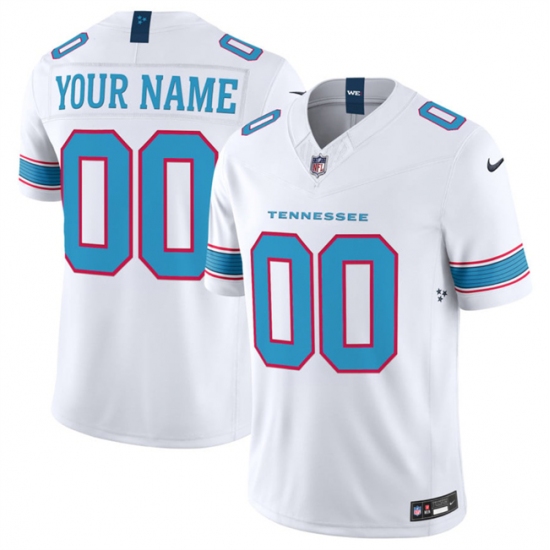 Men's Tennessee Titans Active Player Custom White 2026 F.U.S.E. Vapor Limited Stitched Football Jersey - Ujersey