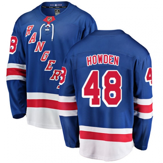 Youth New York Rangers #48 Brett Howden Fanatics Branded Royal Blue Home Breakaway NHL Jersey - Ujersey