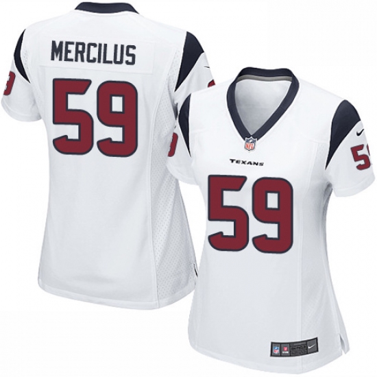 Women's Nike Houston Texans #59 Whitney Mercilus Game White NFL Jersey