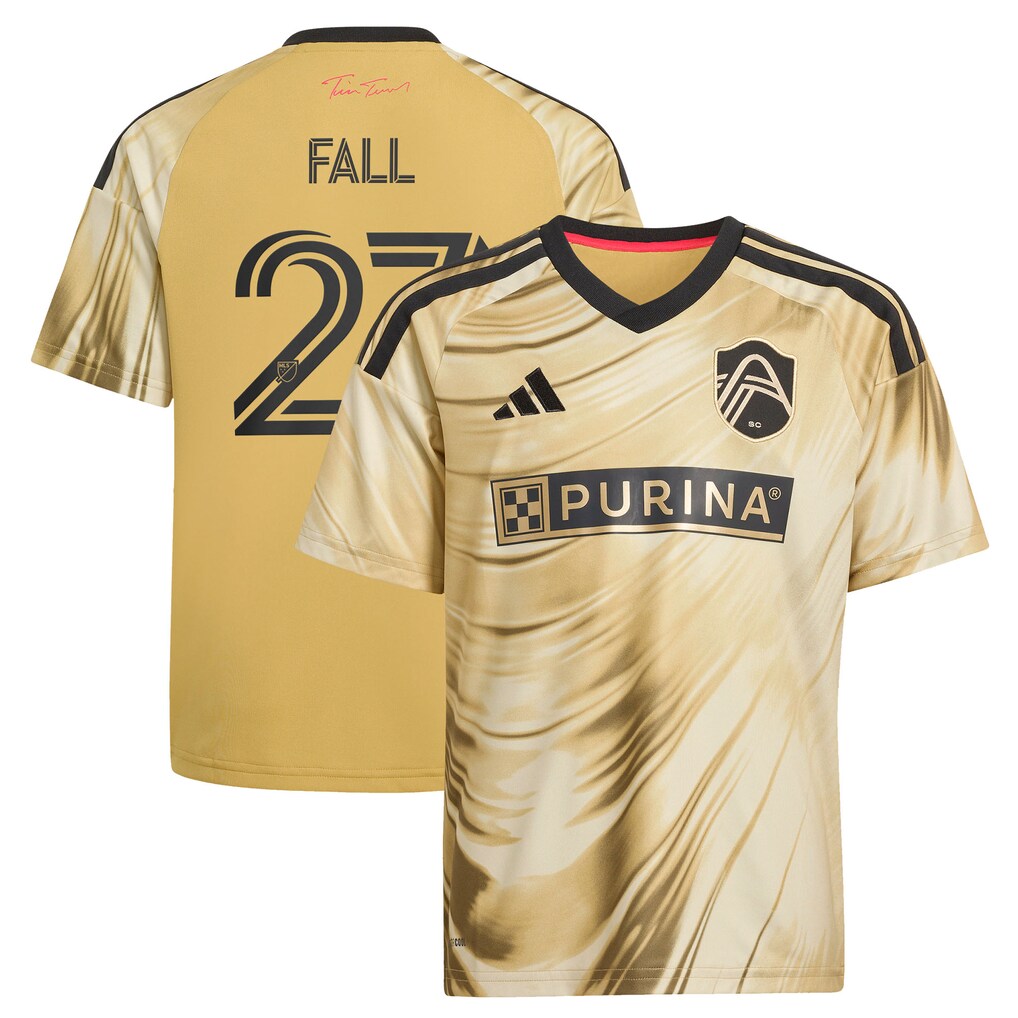 Youth St. Louis CITY SC Fallou Fall adidas Yellow 2026 The Tina Turner Kit Replica Jersey - Ujersey