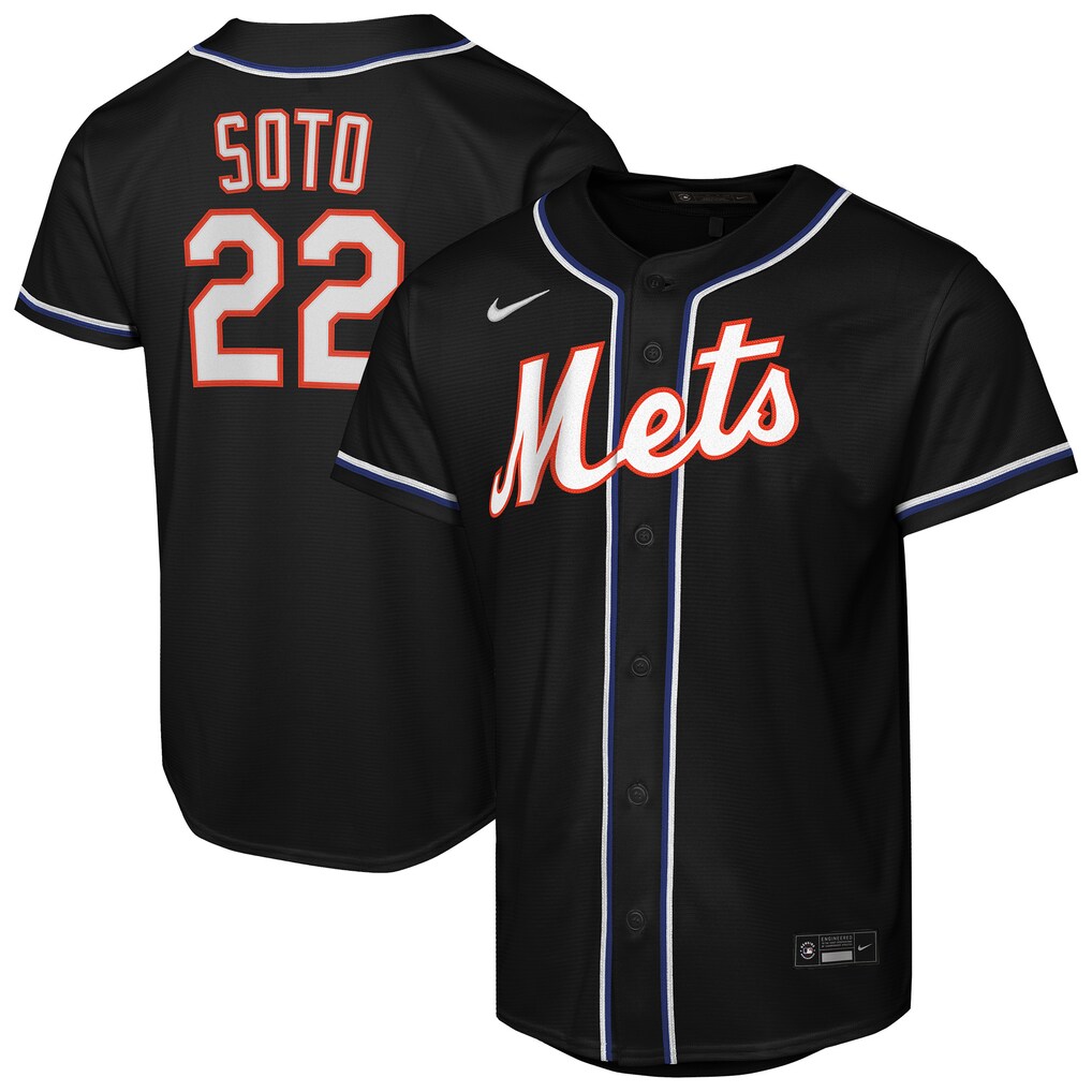 Youth New York Mets Juan Soto Nike Black Fashion Replica Player Jersey - U-jersey