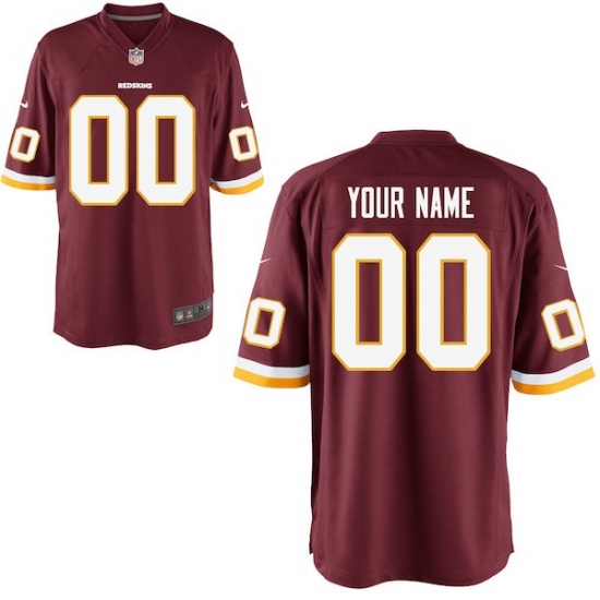Youth Washington Redskins Nike Burgundy Custom Game Jersey - Ujersey