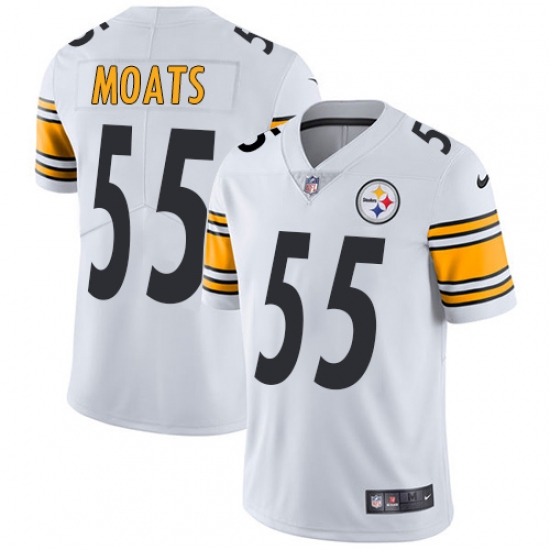 Men's Nike Pittsburgh Steelers #55 Arthur Moats White Vapor Untouchable Limited Player NFL Jersey - Ujersey