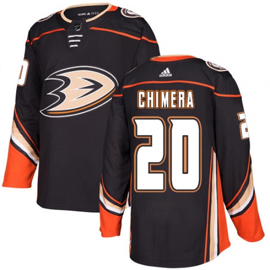 Youth Adidas Anaheim Ducks #20 Jason Chimera Authentic Black Home NHL Jersey - Ujersey
