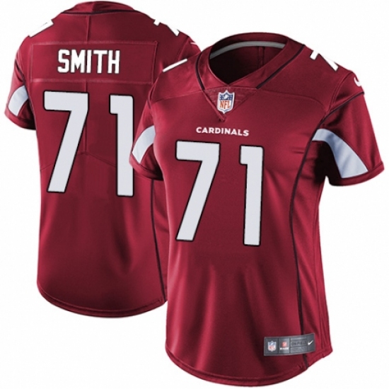 Women's Nike Arizona Cardinals #71 Andre Smith Red Team Color Vapor Untouchable Limited Player NFL Jersey - Ujersey