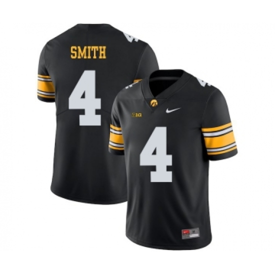 Iowa Hawkeyes 4 Tevaun Smith Black College Football Jersey - Ujersey