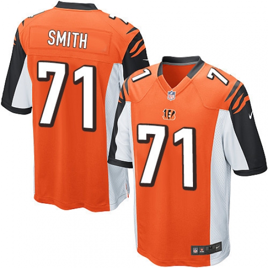 Men's Nike Cincinnati Bengals #71 Andre Smith Game Orange Alternate NFL Jersey - Ujersey