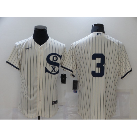 Men's Chicago White Sox #3 Harold Baines Cream Elite 2021 Field of Dreams Jersey - Ujersey